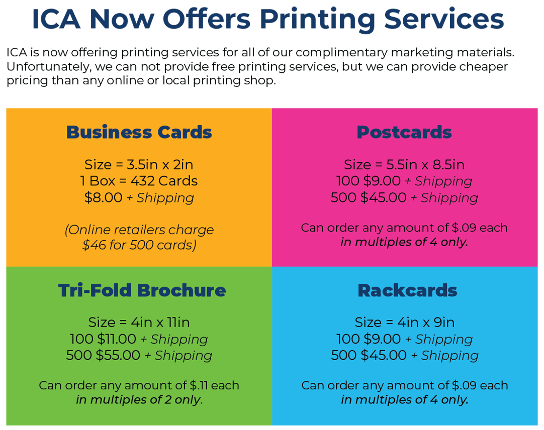 Order CERTIFIED Marketing Materials – ICA Agency Alliance, Inc.